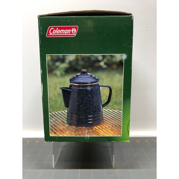 Coleman 9 cup Enamelware Coffee Percolator #802B709 Camping - Picture 2 of 7